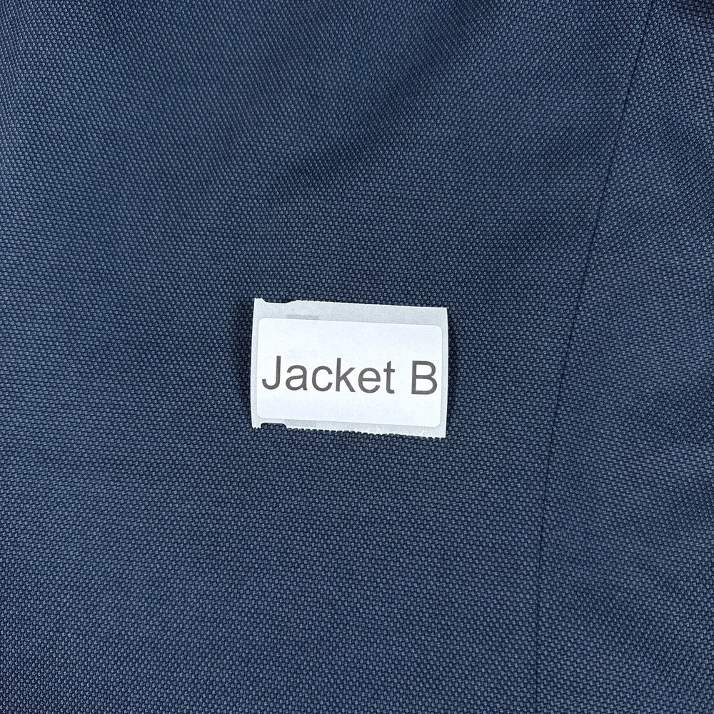 Banana Republic Blazer Mens 44R Navy‎ Blue Slim Fit Textured Two Button Lined